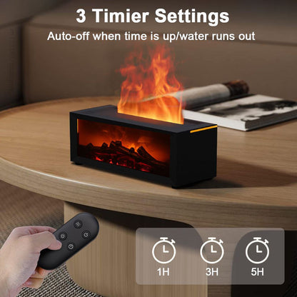 Innovative Aromatic Diffuser-Humidifier with Fireplace Effect