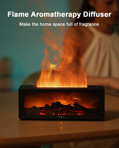 Innovative Aromatic Diffuser-Humidifier with Fireplace Effect