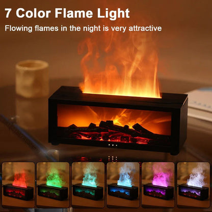 Innovative Aromatic Diffuser-Humidifier with Fireplace Effect