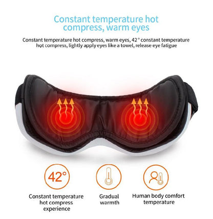 6D Smart Airbag Eye Massager with Bluetooth