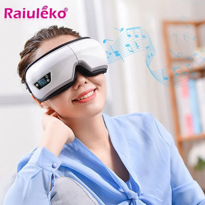 6D Smart Airbag Eye Massager with Bluetooth