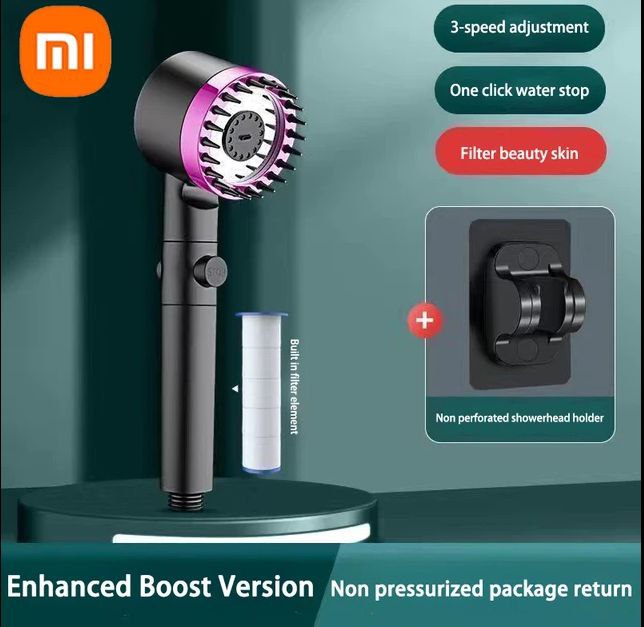 XIAOMI High Pressure Filtered Shower Head with 3 Spray Modes