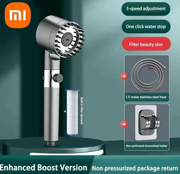 XIAOMI High Pressure Filtered Shower Head with 3 Spray Modes