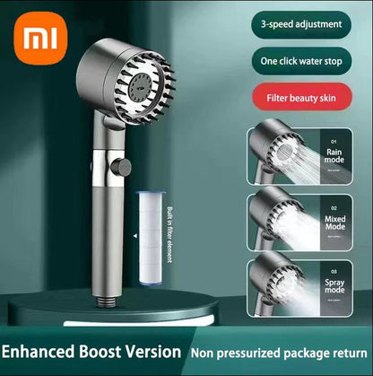 XIAOMI High Pressure Filtered Shower Head with 3 Spray Modes