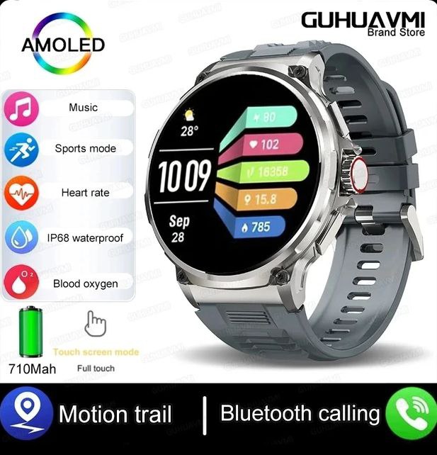 Xiaomi Huawei 1.85” Ultra HD Bluetooth Call Smart Watch