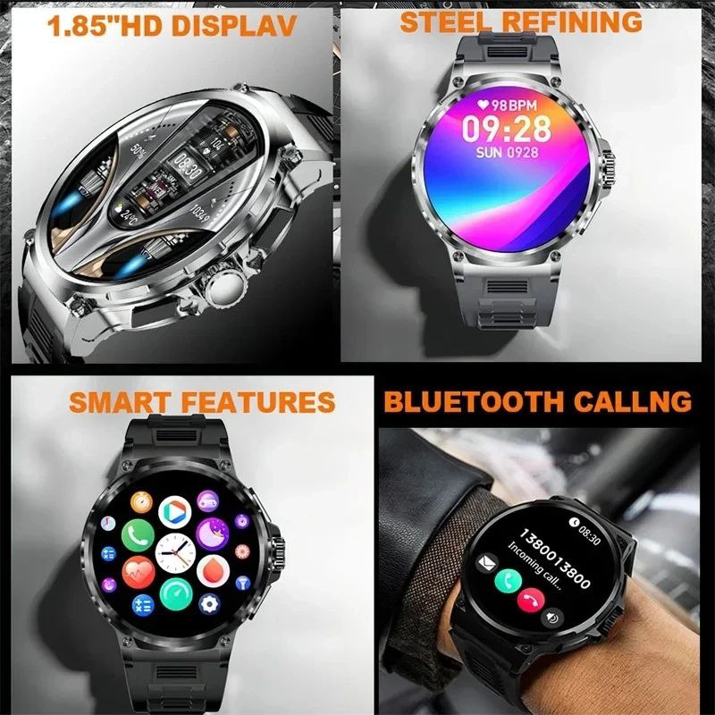 Xiaomi Huawei 1.85” Ultra HD Bluetooth Call Smart Watch