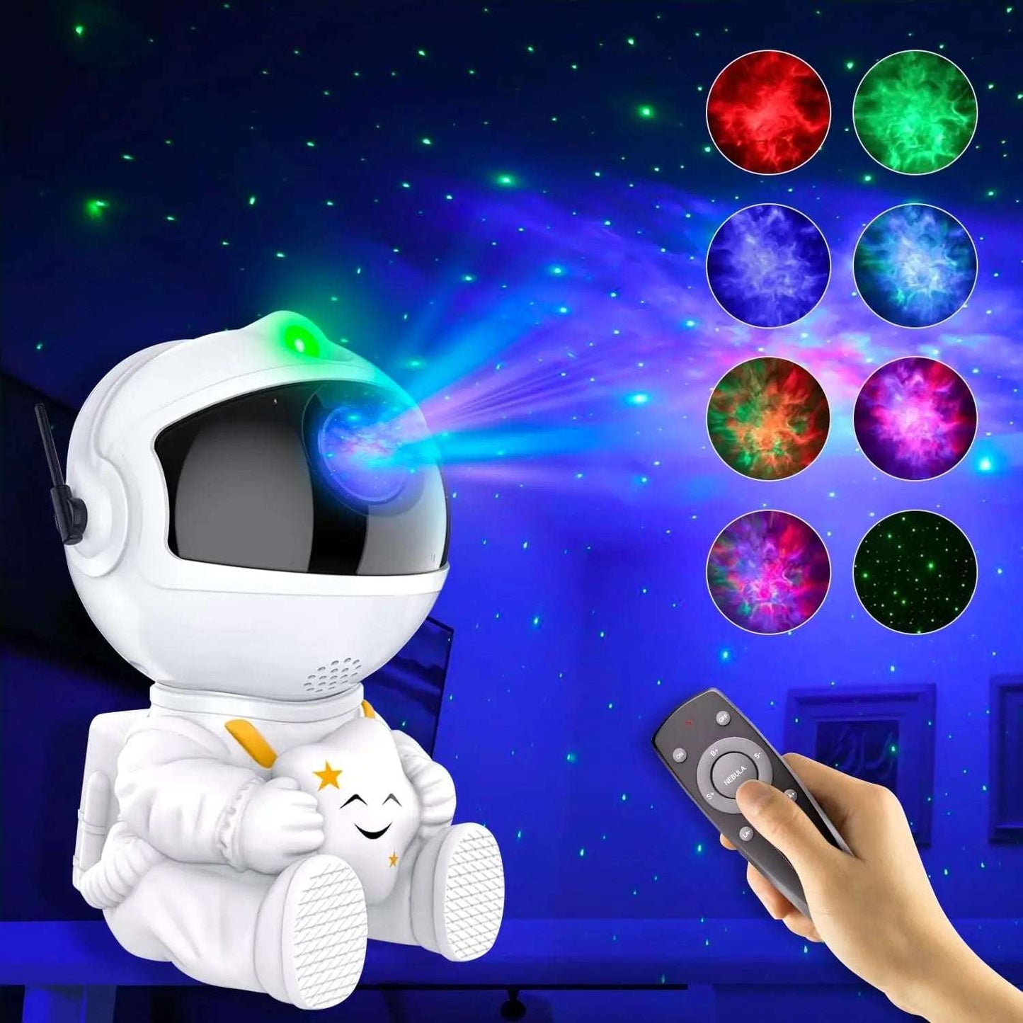 GrinchyFinchy™ Galaxy Projector Astronaut Light